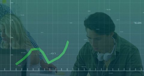 Diverse Colleagues Analyzing Financial Data on Digital Interface - Download Free Stock Images Pikwizard.com