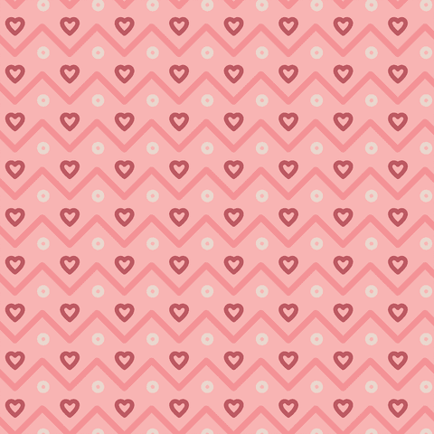 Seamless Zigzag Hearts and Circles on Pink Transparent Background - Download Free Stock Videos Pikwizard.com