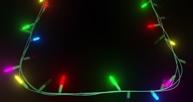 Vibrant Christmas Lights Creating Festive Atmosphere - Download Free Stock Images Pikwizard.com