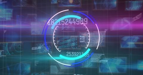 Digital Interface with Data Scanning and Processing Visualization - Download Free Stock Images Pikwizard.com