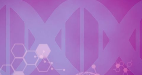 Abstract DNA Strand with Heart and Brain Icons on Pink Background - Download Free Stock Images Pikwizard.com
