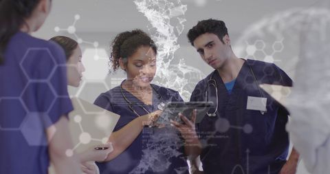 Diverse Doctors Analyzing Medical Data Using Tablet - Download Free Stock Images Pikwizard.com