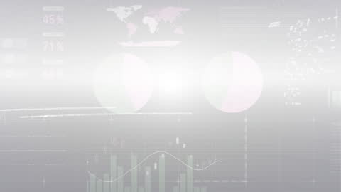 Futuristic Data Visualization in Technology Animation