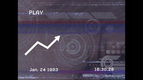 Retro VHS Style Digital Interface with Data Processing