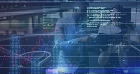 Diverse Coworkers Analyzing Digital Financial Data and Charts in Office - Download Free Stock Images Pikwizard.com