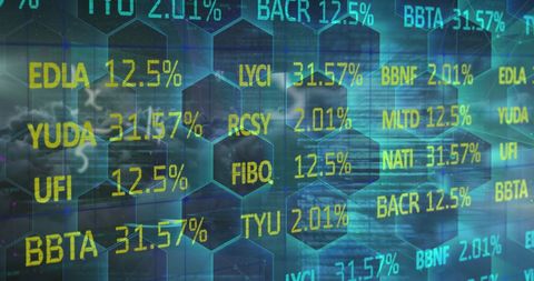 Financial Data Processing on Digital Hexagonal Network