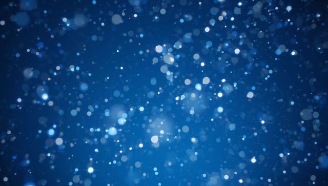 Ethereal Bokeh with Luminous Blue Orbs