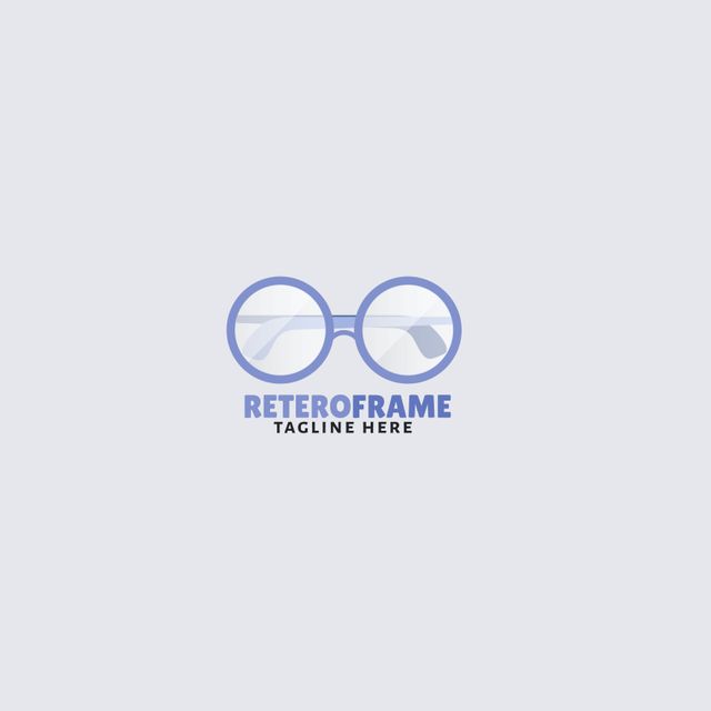 Minimalist Vintage Glasses Design Logo with Nostalgic Touch - Download Free Stock Templates Pikwizard.com