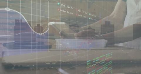 Finance Professional Analyzing Data with Tablet