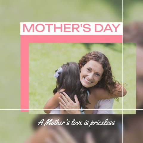 Mother Embracing Daughter Celebrating Mother's Day Outdoors - Download Free Stock Templates Pikwizard.com