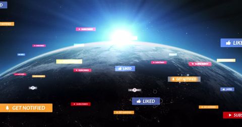 Social media influence extending across global networks