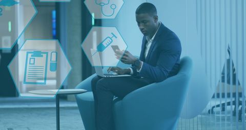 Business Professional Integrating Digital Health Solutions