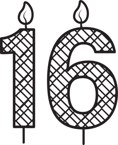 illustration of grey birthday candle numbers with hatch pattern on transparent background - Download Free Stock Videos Pikwizard.com