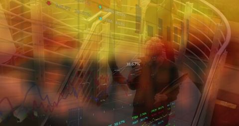 Analyzing Global Business Data Interface in Modern Office