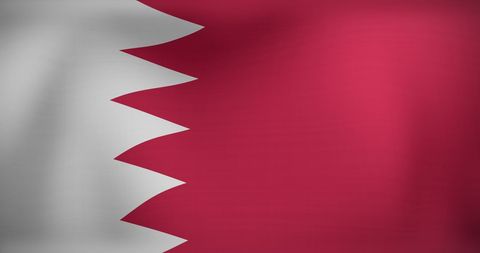 Waving flag of bahrain symbolizing national pride