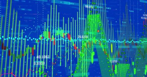 Abstract Financial Data Visualization in Digital Interface - Download Free Stock Images Pikwizard.com