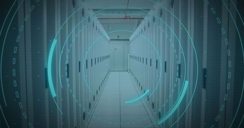 5G Data Processing Over Server Room in Futuristic Scope - Download Free Stock Images Pikwizard.com