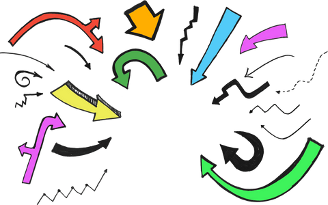 Colorful Arrows Set on Transparent Background - Download Free Stock Videos Pikwizard.com
