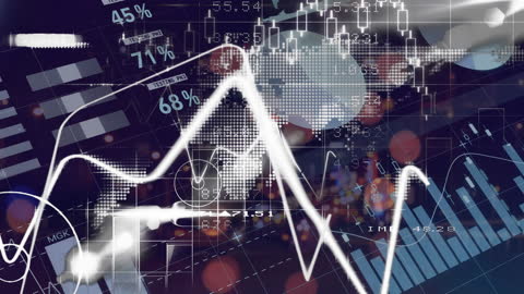 Dynamic Digital Interface with Financial Data Visualization