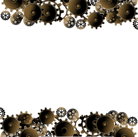 3D Metallic Gears and Cogs Border on Transparent Background - Download Free Stock Videos Pikwizard.com