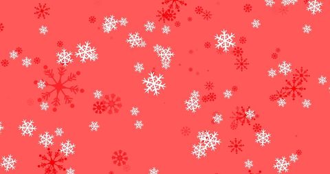 Winter Snowflakes on Festive Red Background - Download Free Stock Images Pikwizard.com