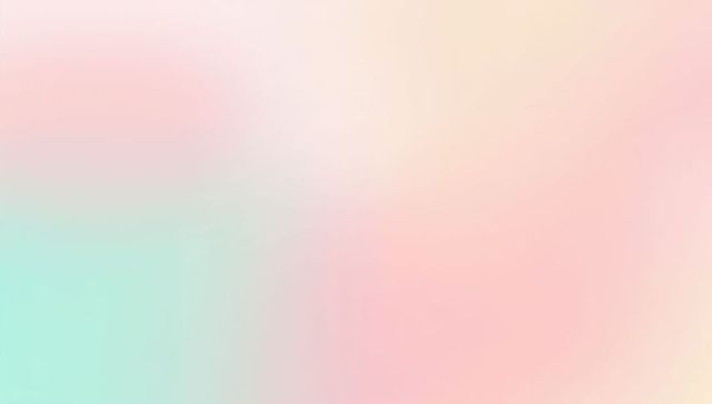 Soft pastel gradient blending mint and peach, calm abstract background evoking serenity