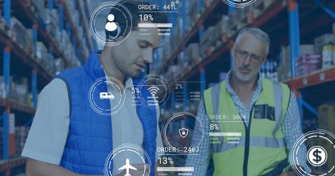Warehouse Supervisors Discussing Logistics Data Analytics - Download Free Stock Images Pikwizard.com