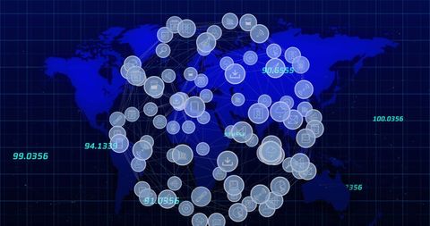 Global Financial Data Processing on Digital Grid