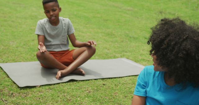 Children Practicing Yoga Outdoors, Embracing Healthy Lifestyle - Download Free Stock Images Pikwizard.com