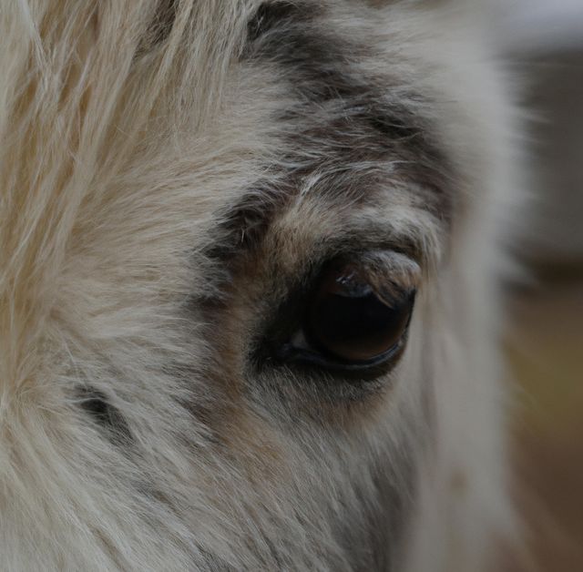 Close up of brown and white pony grazing on meadow - Download Free Stock Photos Pikwizard.com