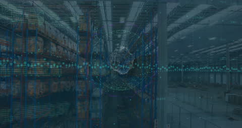 Animation of Global Financial Data Over Warehouse Setting