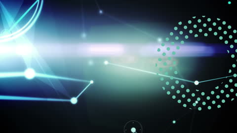 Futuristic Digital Data Processing Animation Conceptual Background