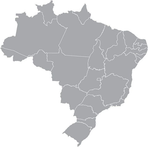 transparent vector illustration of brazil map in grey - Download Free Stock Videos Pikwizard.com