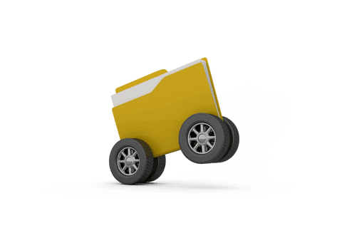 transparent moving folder on wheels conceptual design - Download Free Stock Videos Pikwizard.com