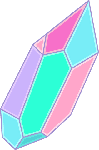 pastel geometric crystal on transparent background - Download Free Stock Videos Pikwizard.com