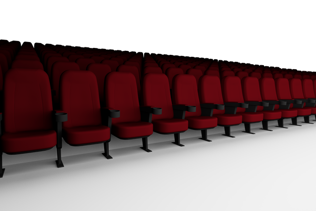 Transparent PNG Illustration of Empty Cinema Audience with Red Seats - Download Free Stock Videos Pikwizard.com