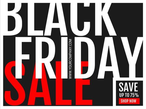 bold black friday sale advertisement - Download Free Stock Templates Pikwizard.com