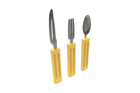 transparent silverware with wooden handles on display - Download Free Stock Videos Pikwizard.com