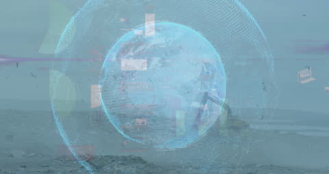 Digital Globe with Network Connections for Global Communication