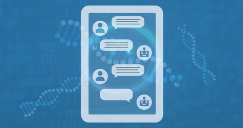 Gene Editing and Digital Data: Futuristic Communication Technology - Download Free Stock Images Pikwizard.com