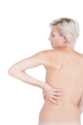 transparent woman experiencing back pain relief concepts - Download Free Stock Videos Pikwizard.com