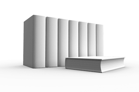 transparent books standing and lying on surface - Download Free Stock Videos Pikwizard.com