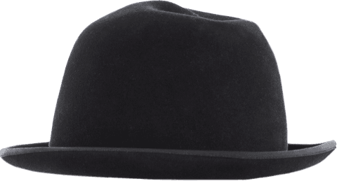 black bowler hat isolated on transparent background fashion design - Download Free Stock Videos Pikwizard.com