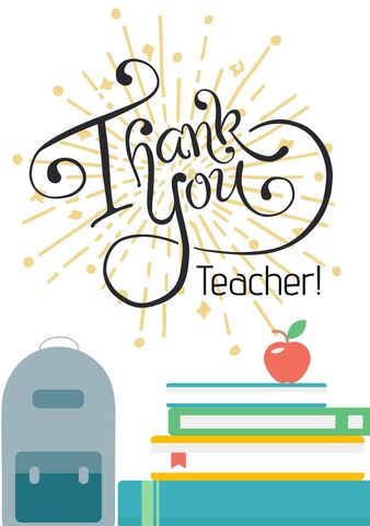 appreciation design with backpack and books - Download Free Stock Templates Pikwizard.com