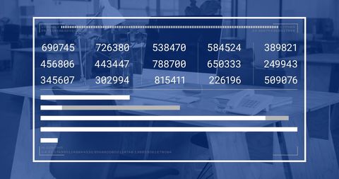 Financial Data Processing Overlay on Modern Office Computers - Download Free Stock Images Pikwizard.com