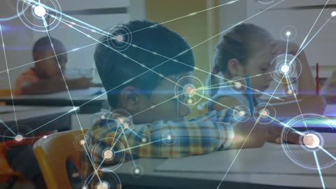 Child Learning with Digital Network Concept Overlay