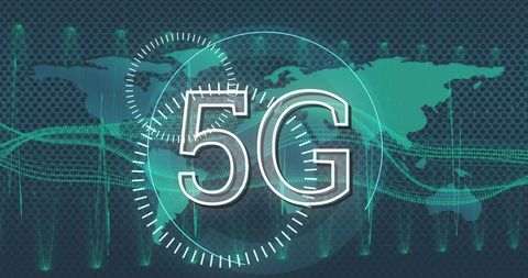 5G Network Technology with Digital Global Map - Download Free Stock Images Pikwizard.com