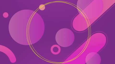 Purple Background with Abstract Circles and Lines