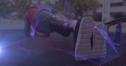 Inclusive Tech and Fitness: Prosthetic Leg and Digital Network - Download Free Stock Images Pikwizard.com