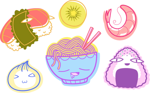 Whimsical Cartoon Food Characters on Transparent Background - Download Free Stock Videos Pikwizard.com